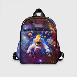 Детский рюкзак Homer Simpson in space - ai art