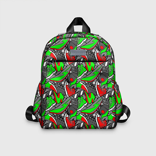 Детский рюкзак Разноцветные кеды / 3D-принт – фото 1