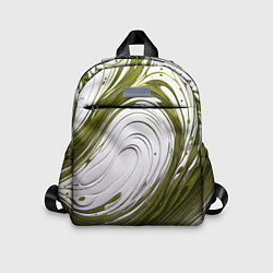 Детский рюкзак Бело-зеленая краска, цвет: 3D-принт