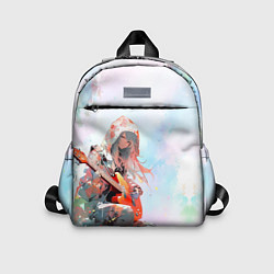 Детский рюкзак Девушка с гитарой арт, цвет: 3D-принт