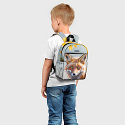 Детский рюкзак Лиса с осенними листьями, цвет: 3D-принт — фото 2