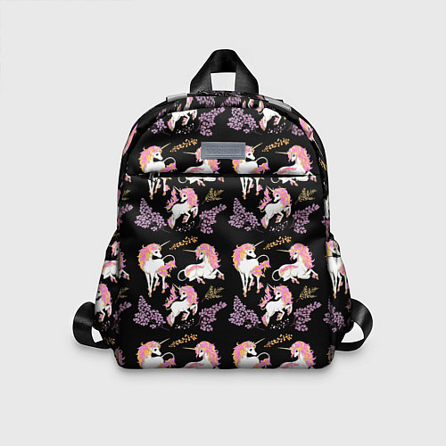 Детский рюкзак Единорог цветная грива / 3D-принт – фото 1