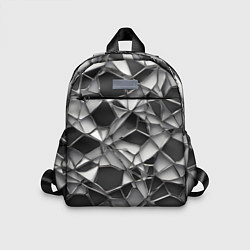 Детский рюкзак Чёрно-белая сетка, цвет: 3D-принт