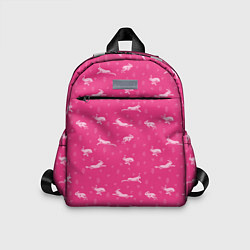 Детский рюкзак Розовые зайцы, цвет: 3D-принт