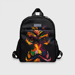 Детский рюкзак Морда гориллы поп-арт, цвет: 3D-принт