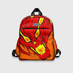 Детский рюкзак Пламенный череп, цвет: 3D-принт