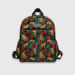 Детский рюкзак Ягуар в тропическом лесу, цвет: 3D-принт