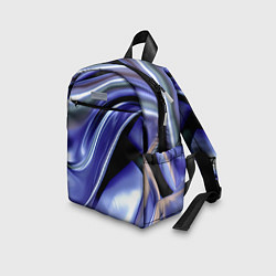 Детский рюкзак Синяя вязкая абстракция, цвет: 3D-принт — фото 2