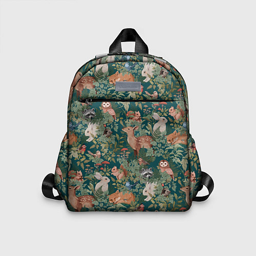 Детский рюкзак Goblincore - лес зверей / 3D-принт – фото 1