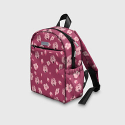 Детский рюкзак Сакура цветы и бутоны паттерны, цвет: 3D-принт — фото 2