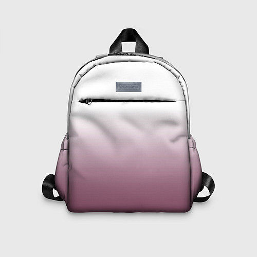 Детский рюкзак Туманный градиент бело-бордовый / 3D-принт – фото 1