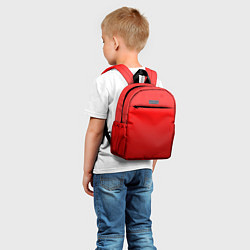 Детский рюкзак Кроваво-красный градиент, цвет: 3D-принт — фото 2