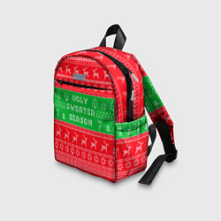 Детский рюкзак Ужасный новогодний свитер, цвет: 3D-принт — фото 2