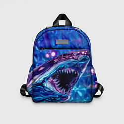 Детский рюкзак Фиолетовая акула, цвет: 3D-принт