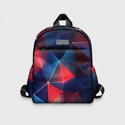 Детский рюкзак Синяя геометрическая абстракция / 3D-принт – фото 1