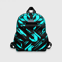Детский рюкзак Айзек стиль неоновый броня, цвет: 3D-принт