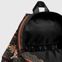 Детский рюкзак Этническая геометрия с ромбами - паттерн, цвет: 3D-принт — фото 2