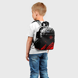 Детский рюкзак ФК Манчестер Юнайтед спортивные краски, цвет: 3D-принт — фото 2