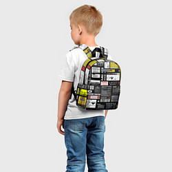 Детский рюкзак Инженерные шильдики, цвет: 3D-принт — фото 2