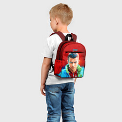 Детский рюкзак Слово пацана в стиле аниме - мазки краски, цвет: 3D-принт — фото 2