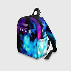 Детский рюкзак Portal неоновый градиент, цвет: 3D-принт — фото 2