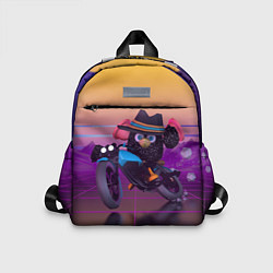 Детский рюкзак Чёрный Гусь на мотоцикле Чикен Ган, цвет: 3D-принт