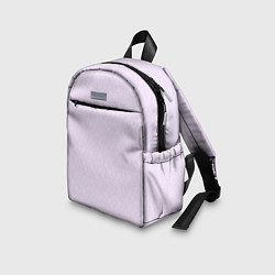 Детский рюкзак Бледный паттерн контуров сердец, цвет: 3D-принт — фото 2