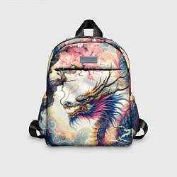 Детский рюкзак Japanese dragon and sakura - engraving, цвет: 3D-принт