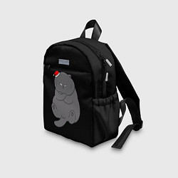 Детский рюкзак Толстый новогодний кот, цвет: 3D-принт — фото 2