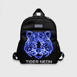 Детский рюкзак Tiger neon art, цвет: 3D-принт