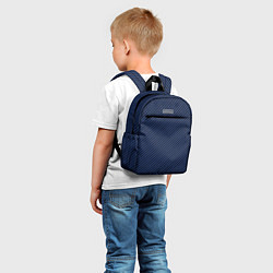 Детский рюкзак Тонкие полосы чёрно-синий, цвет: 3D-принт — фото 2
