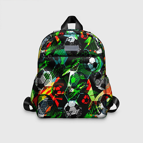 Детский рюкзак Футбол паттерны / 3D-принт – фото 1