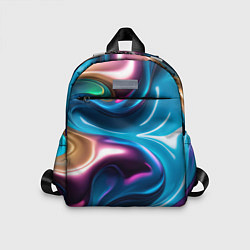 Детский рюкзак Жидкий красочный металл, цвет: 3D-принт