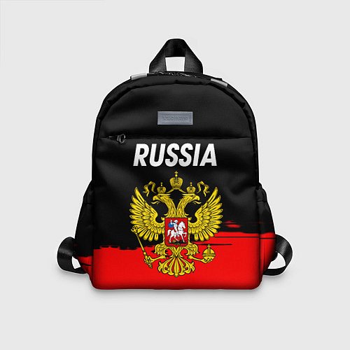 Детский рюкзак Россия герб краски абстракция / 3D-принт – фото 1