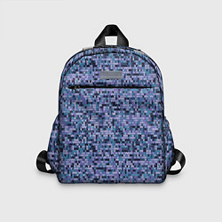 Детский рюкзак Синий узор вязанного трикотажного полотна, цвет: 3D-принт