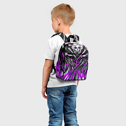Детский рюкзак Череп и фиолетовые полосы, цвет: 3D-принт — фото 2