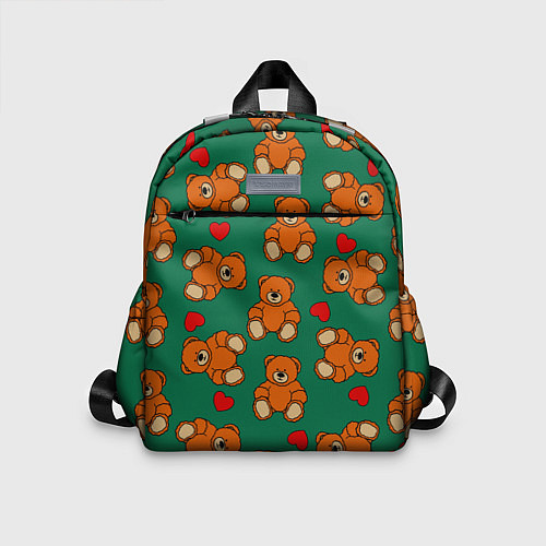Детский рюкзак Мишки плюшевые и сердца / 3D-принт – фото 1