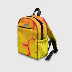 Детский рюкзак Плиты желтые броня, цвет: 3D-принт — фото 2