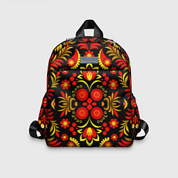 Детский рюкзак Хохломской народный орнамент - Россия, цвет: 3D-принт