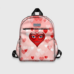 Детский рюкзак Сердце в очках, цвет: 3D-принт