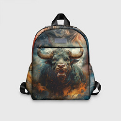 Детский рюкзак Дикий бык, цвет: 3D-принт