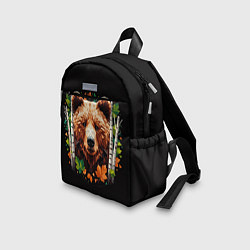 Детский рюкзак Медвежья полигональная голова, цвет: 3D-принт — фото 2