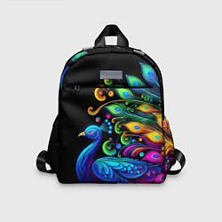 Детский рюкзак Neon peacock - art