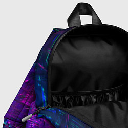 Детский рюкзак Неоновые огни квадратов, цвет: 3D-принт — фото 2