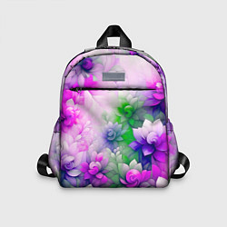 Детский рюкзак Паттерн цветов, цвет: 3D-принт