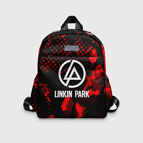 Детский рюкзак Linkin park краски текстуры / 3D-принт – фото 1