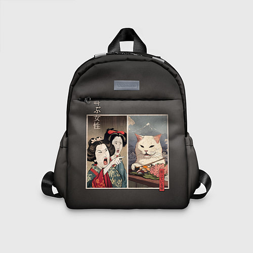 Детский рюкзак Кот - мем в японской стилистике / 3D-принт – фото 1