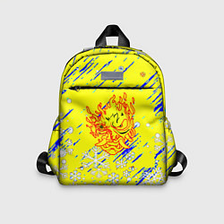 Детский рюкзак Cyberpunk logo winter, цвет: 3D-принт