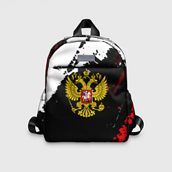 Детский рюкзак Россия герб текстура краски, цвет: 3D-принт