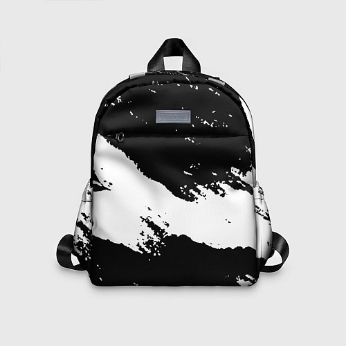 Детский рюкзак Чёрнобелые краски / 3D-принт – фото 1